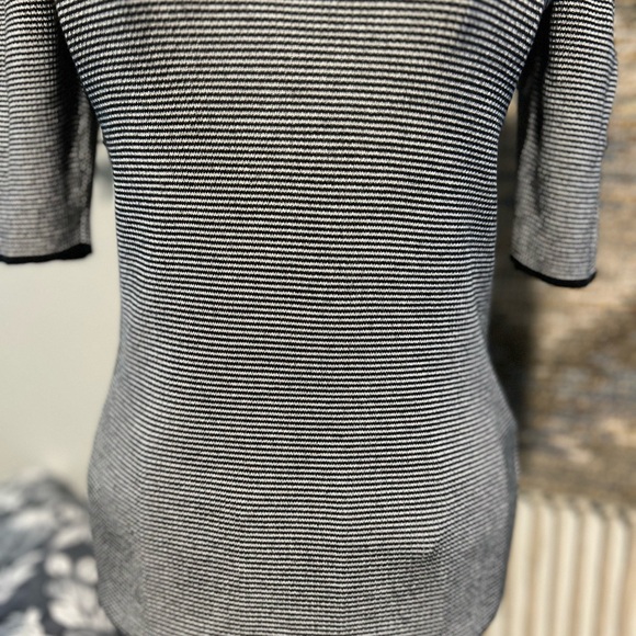 Philosophy Black and White Striped Women's Top - Picture 3 of 8